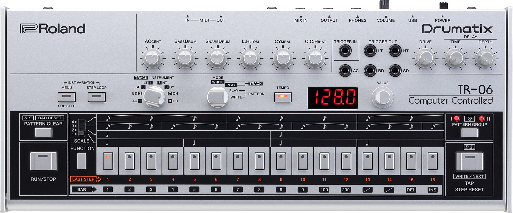 Roland TR-06 Boutique Compact Drum Machine with Modern Upgrades