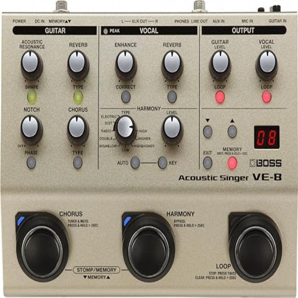 Roland Boss VE-8 Acoustic Singer