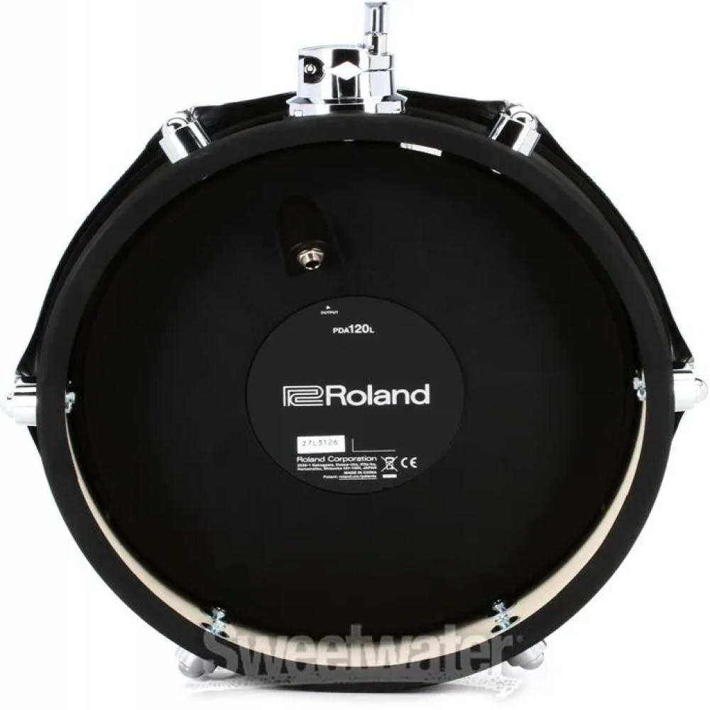 Roland PDA120L-BK 12 Inch V-Drums Acoustic Design Shallow Black Tom Pad