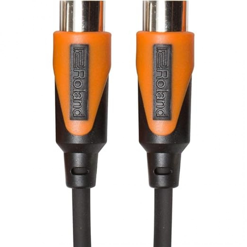 Roland RMIDI-B5 Black Series Dual MIDI Cable Black Series Straight DIN connectors 5ft-1.5m Length