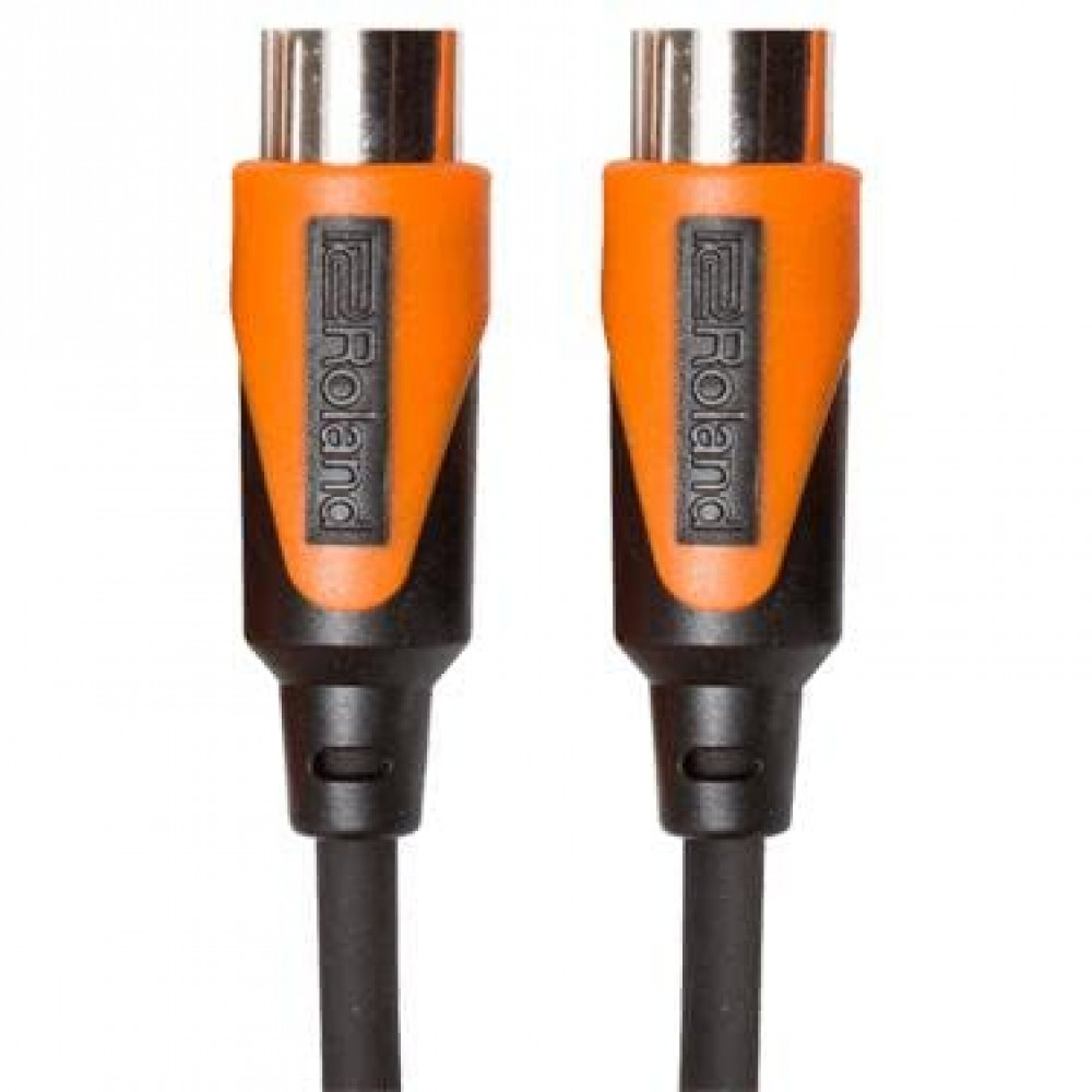 Roland RMIDI-B5 Black Series Dual MIDI Cable Black Series Straight DIN connectors 5ft-1.5m Length