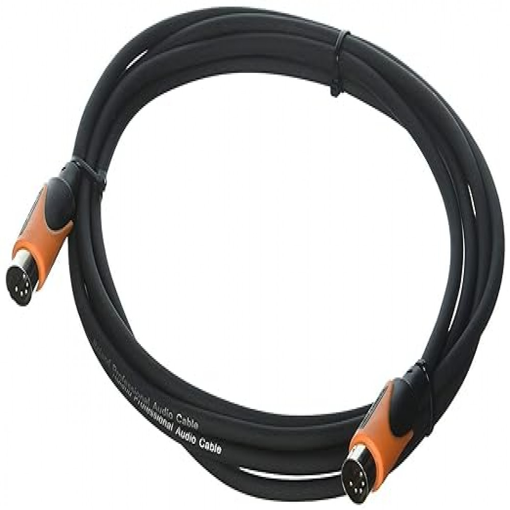 Roland RMIDI-B10 10ft MIDI Cable Black Series DIN connectors