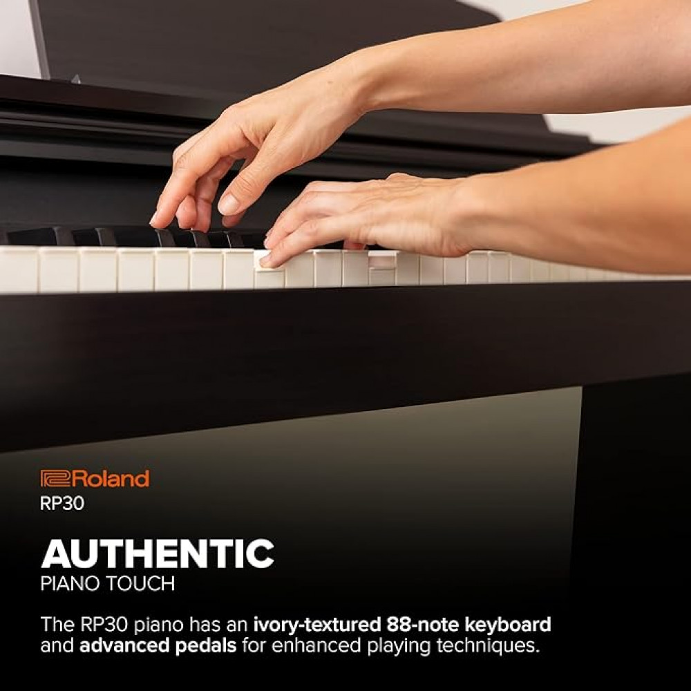 Roland RP30 88 keys Ivory Feel Keyboard with Escapement Dark Rosewood Digital Piano