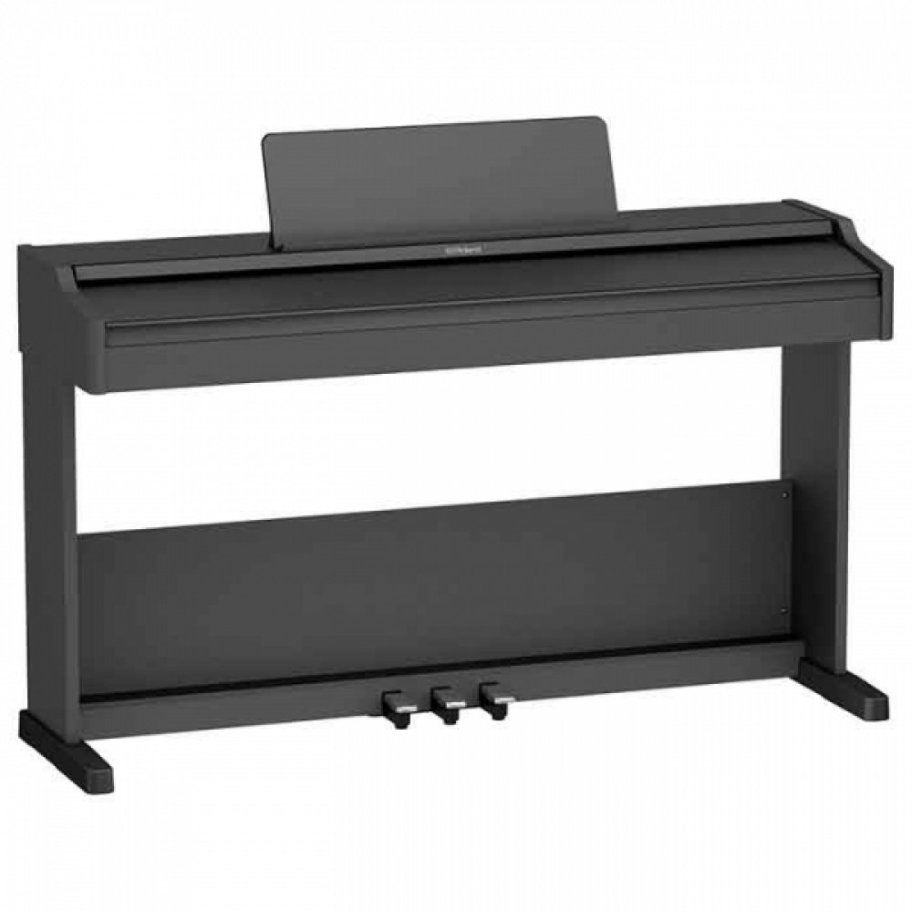 Roland RP107-BK 88-Keys PHA-4 Standard Keyboard with Escapement and Ivory Black Digital Piano