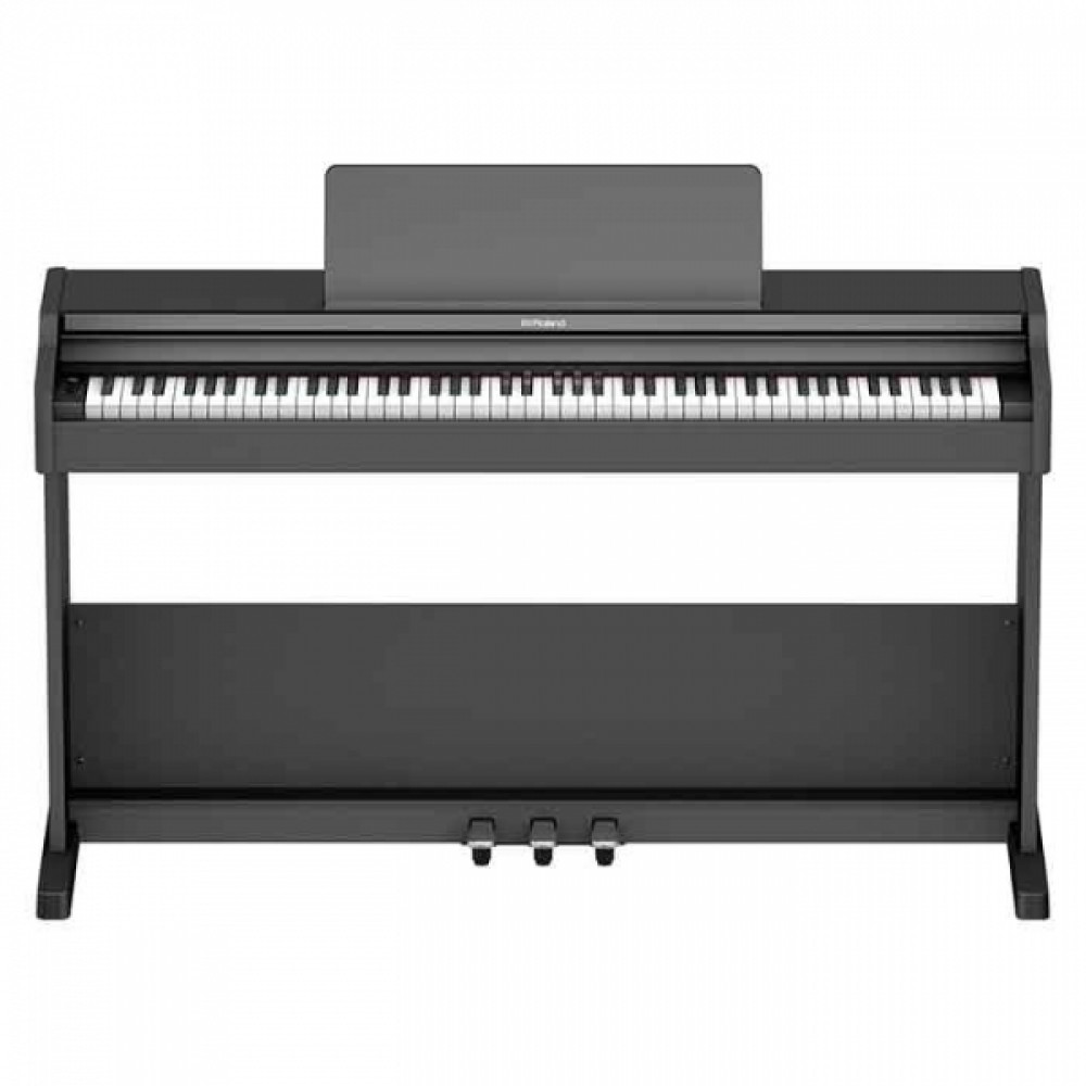 Roland RP107-BK 88-Keys PHA-4 Standard Keyboard with Escapement and Ivory Black Digital Piano