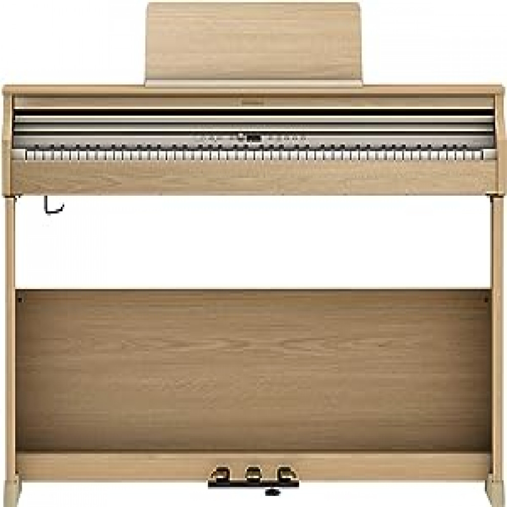Roland RP701-LA 88-Keys PHA-4 Standard Keyboard with Escapement and Ivory Light Oak Digital Piano