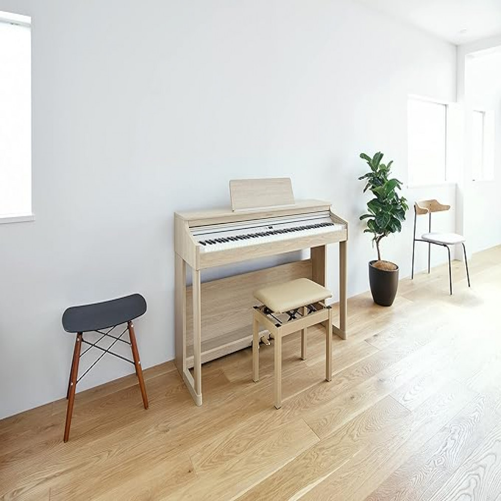 Roland RP701-LA 88-Keys PHA-4 Standard Keyboard with Escapement and Ivory Light Oak Digital Piano