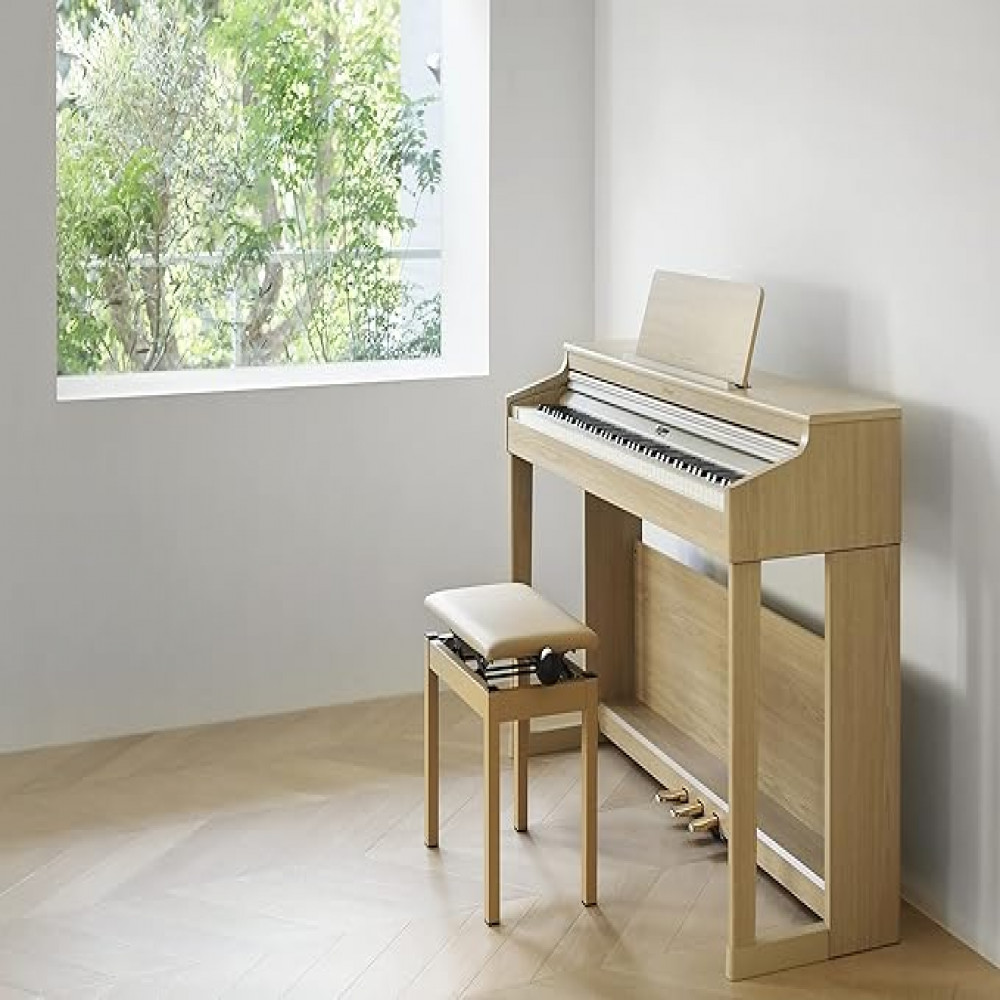 Roland RP701-LA 88-Keys PHA-4 Standard Keyboard with Escapement and Ivory Light Oak Digital Piano