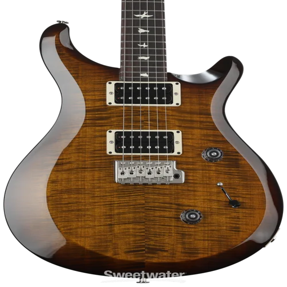 PRS C4M4F2HTIBTKW S2 Custom 24 Black Amber Electric Guitar