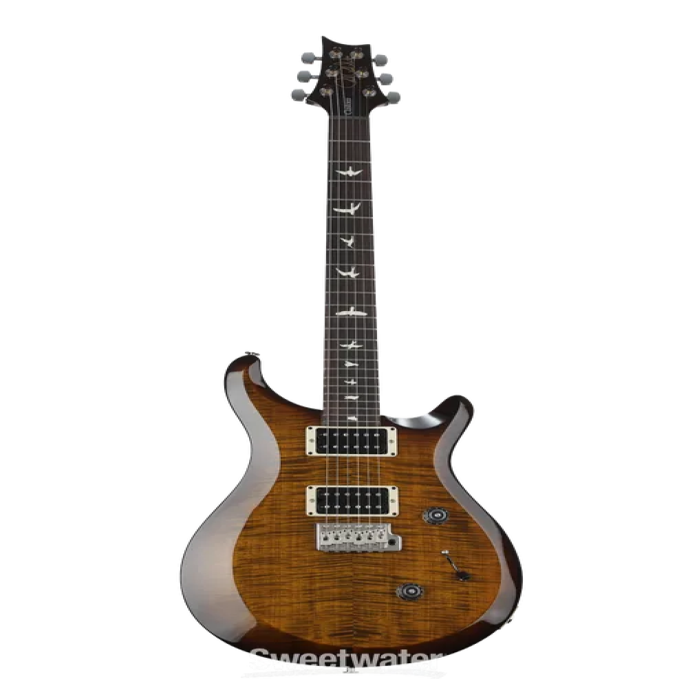 PRS C4M4F2HTIBTKW S2 Custom 24 Black Amber Electric Guitar