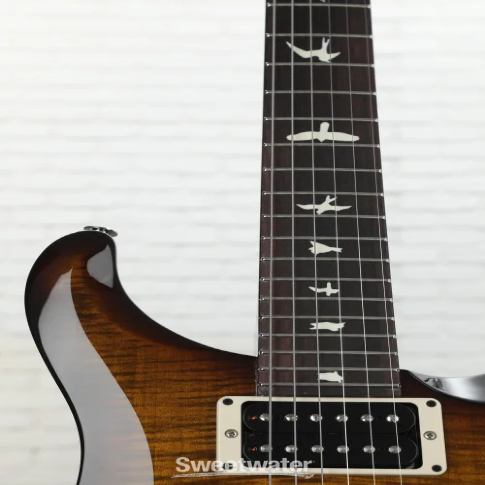 PRS C4M4F2HTIBTKW S2 Custom 24 Black Amber Electric Guitar