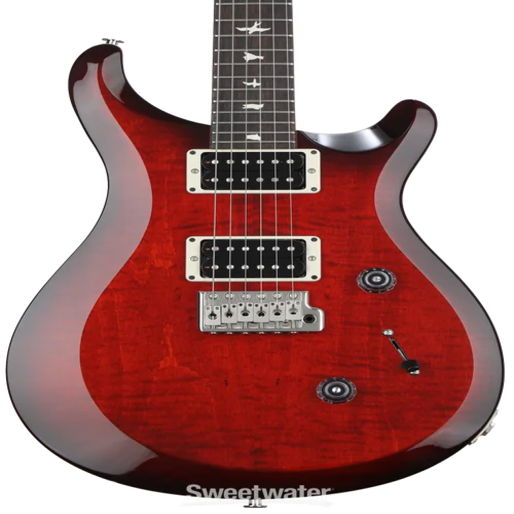 PRS C4M4F2HTIBTFR S2 CUSTOM 24 Fire Red Burst Electric Guitar