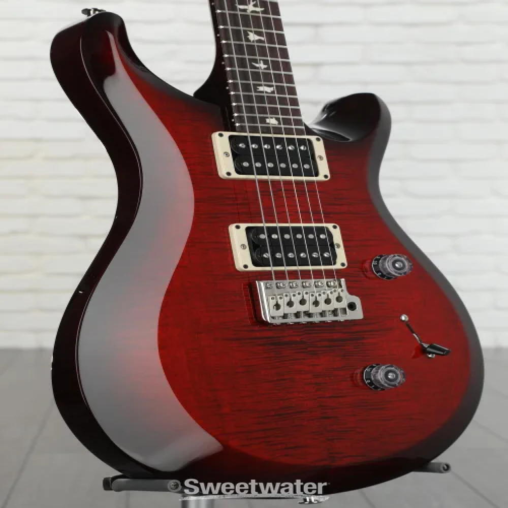 PRS C4M4F2HTIBTFR S2 CUSTOM 24 Fire Red Burst Electric Guitar