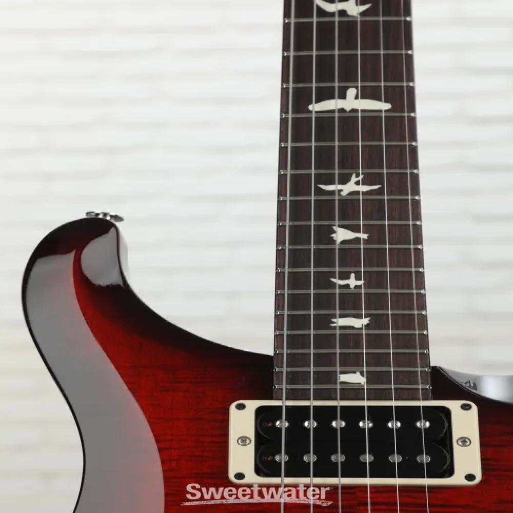 PRS C4M4F2HTIBTFR S2 CUSTOM 24 Fire Red Burst Electric Guitar