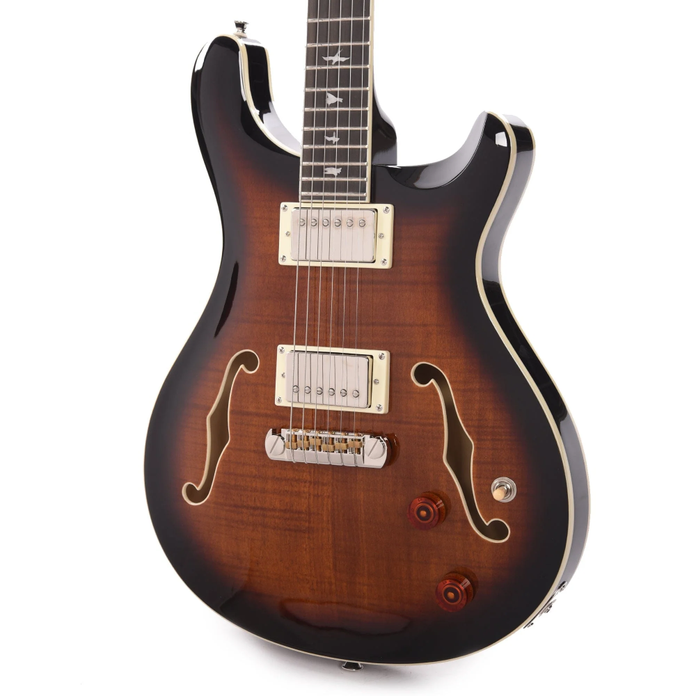 PRS H2ECBBG SE Hollowbody II Mahogany Black Gold Burst Electric Guitar