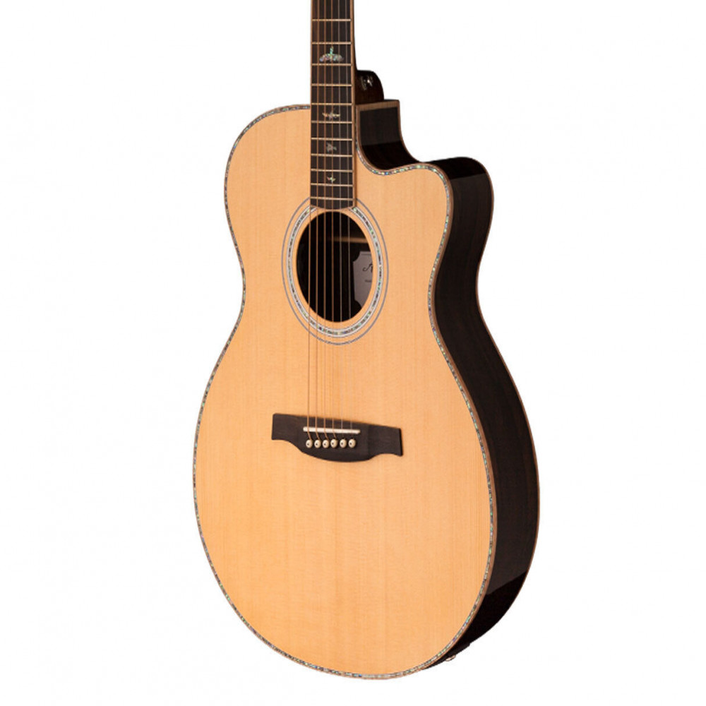PRS SE AE60ENA Angelus Cutaway with Electronics and Case Natural Acoustic Guitar