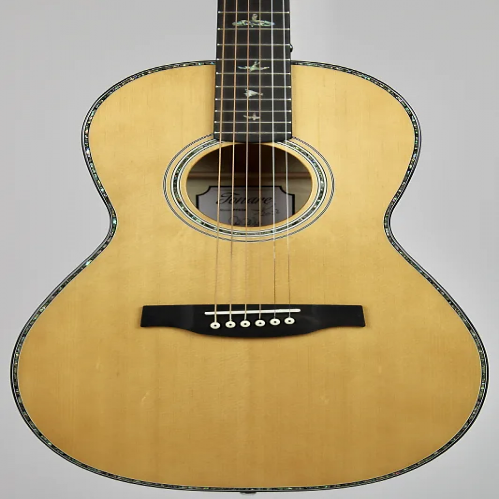 PRS SE PPE50BG P50E Parlour Sized Black Gold Acoustic Guitar