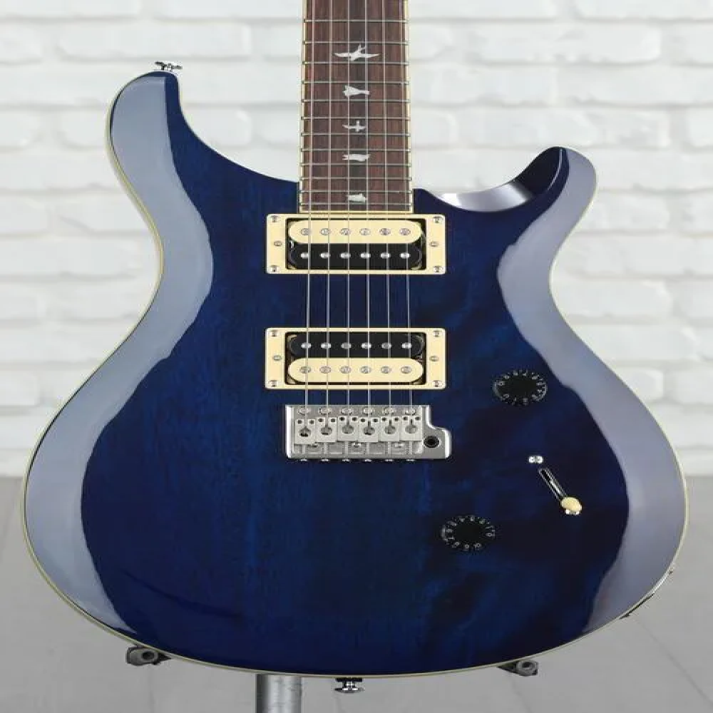 PRS ST4TB 2022 SE Standard 24 Translucent Blue Rosewood with Gig Bag 108116TB Electric Guitar
