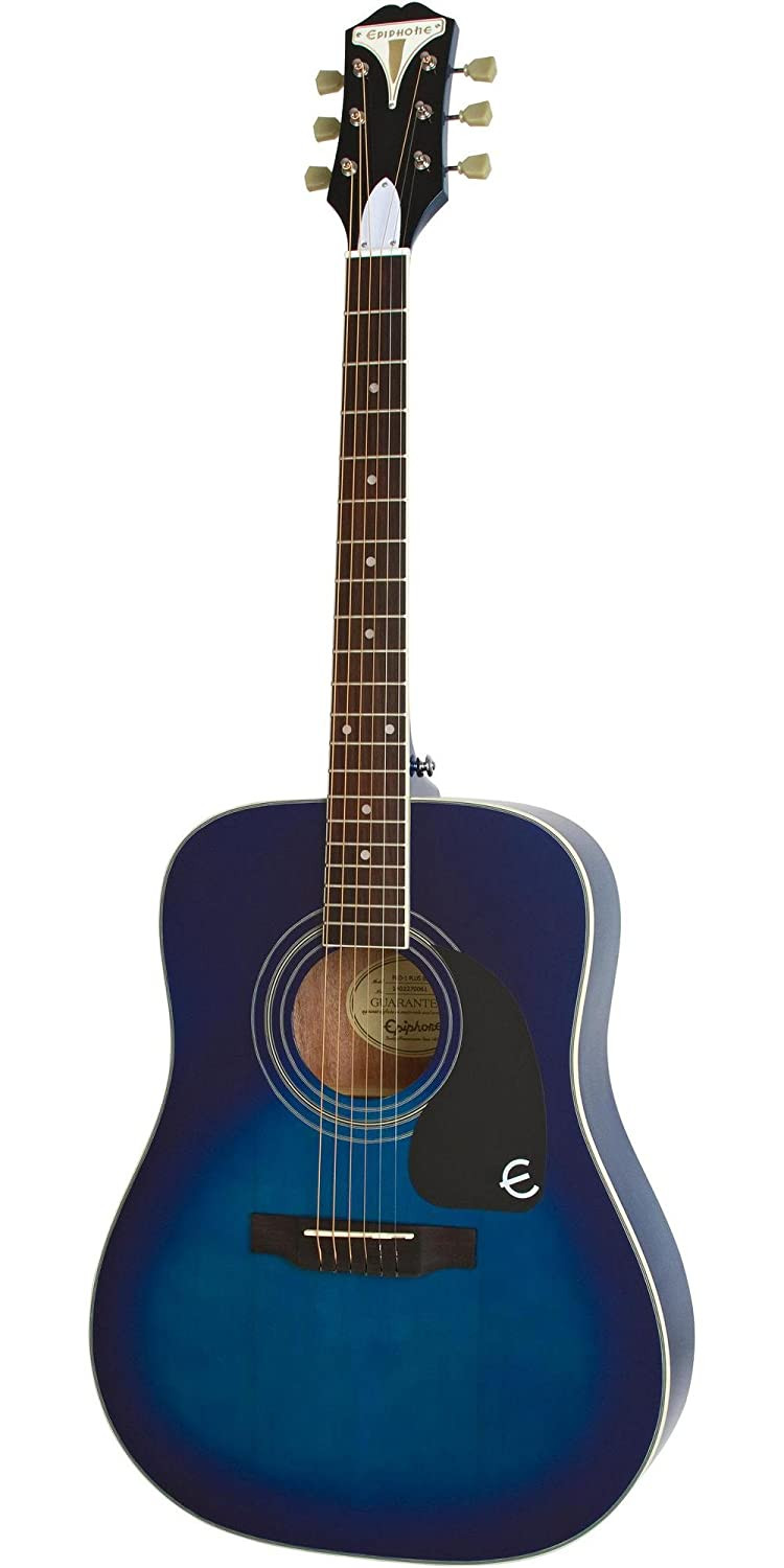 Epiphone EAPRTLCH1 Dreadnought PRO-1 Trans Blue Acoustic Guitar