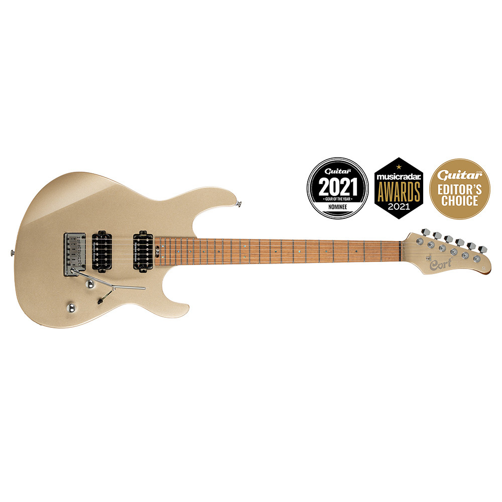 Cort G300PRO MGD G Series Metallic Gold Electric Guitar
