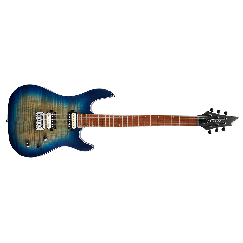 Cort KX300 OPCB KX Series Open Pore Cobalt Burst Electric Guitar