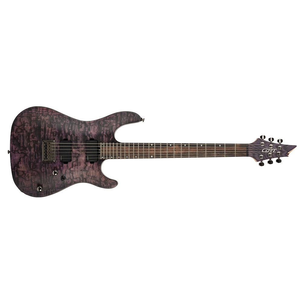 Cort KX500 ETCHED EDV KX Series Etched Deep Violet Electric Guitar
