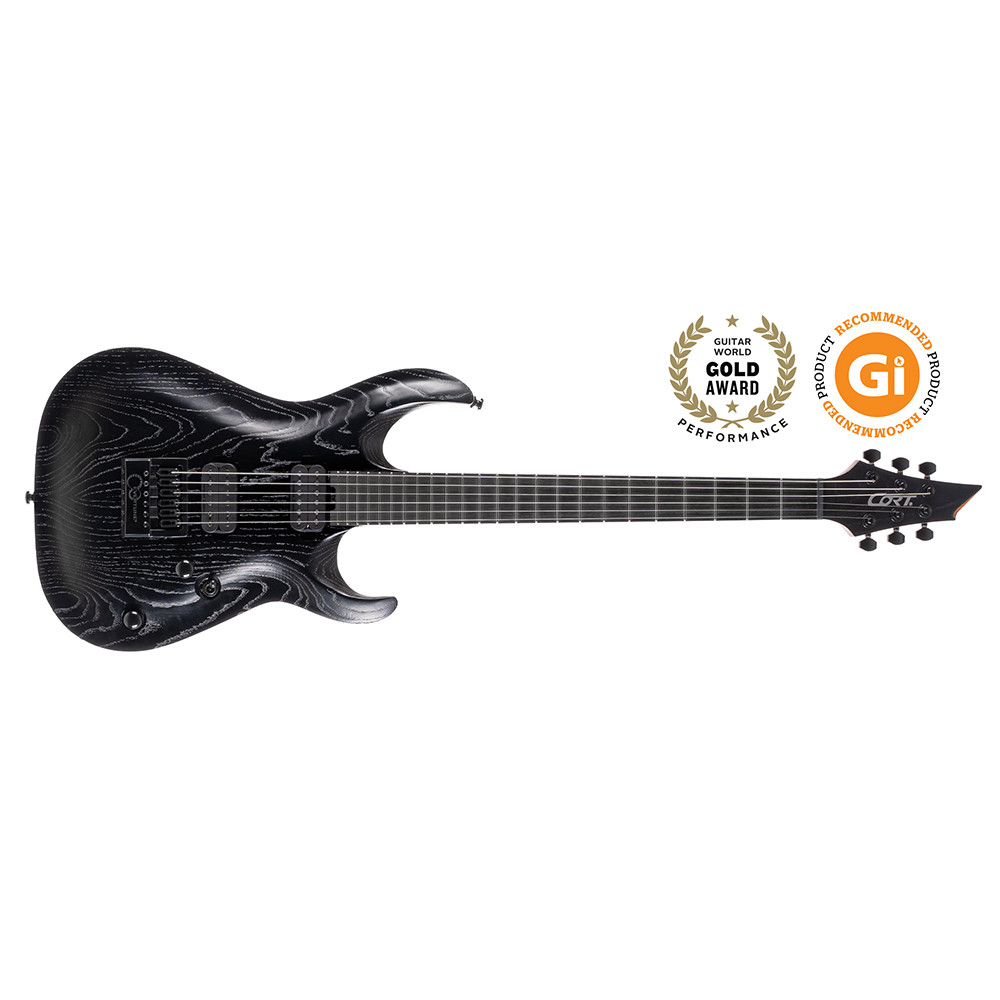 Cort KX700 EVERTUNE OPBK KX Series Open Pore Black Electric Guitar