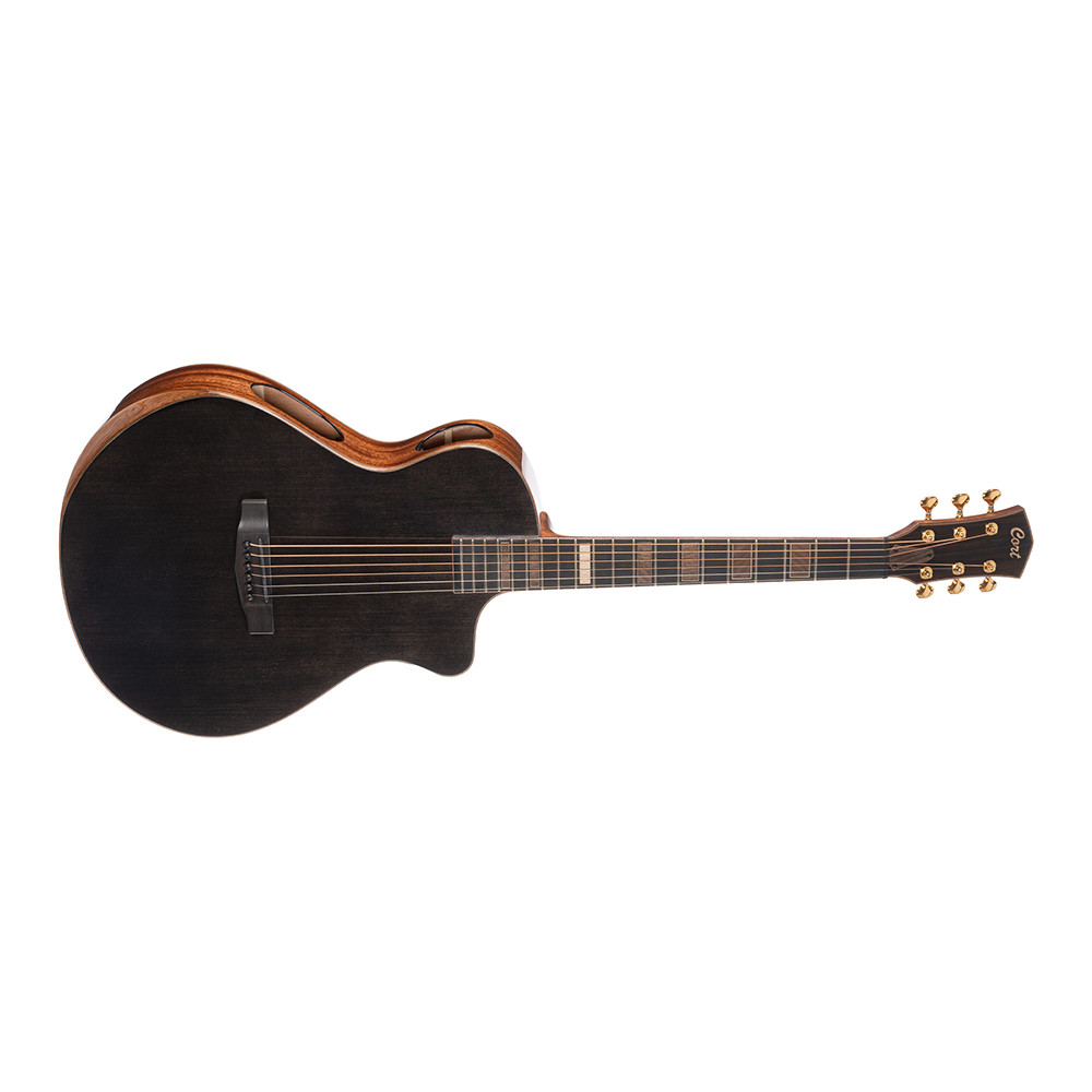 Cort Modern Black TBK Masterpiece Series Trans Black Gloss Acoustic Guitar