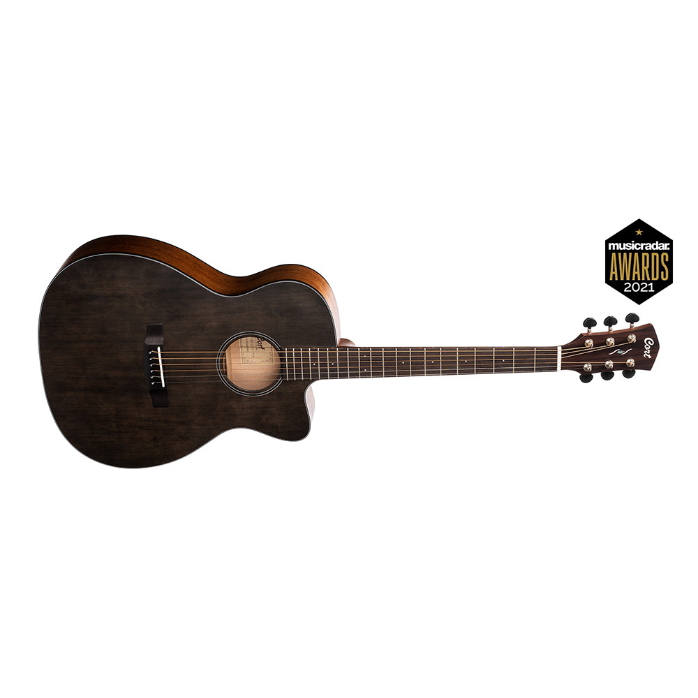 Cort CORE-OC SP-OPTB Core Series Spruce Open Pore Trans Black Acoustic Guitar