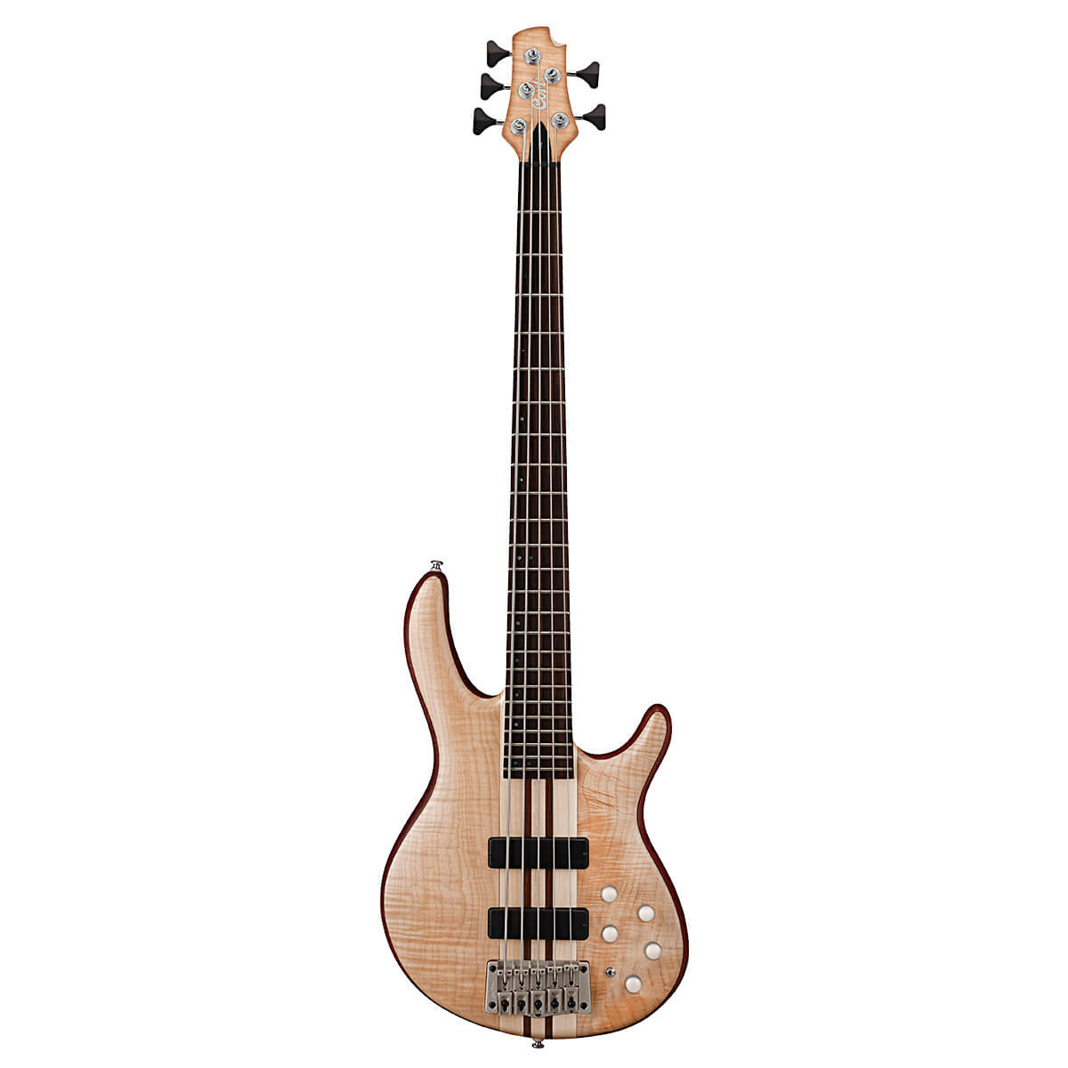 Cort A5 Plus FMMH OPN Artisan Series 5 String Open Pore Natural Electric Bass Guitar