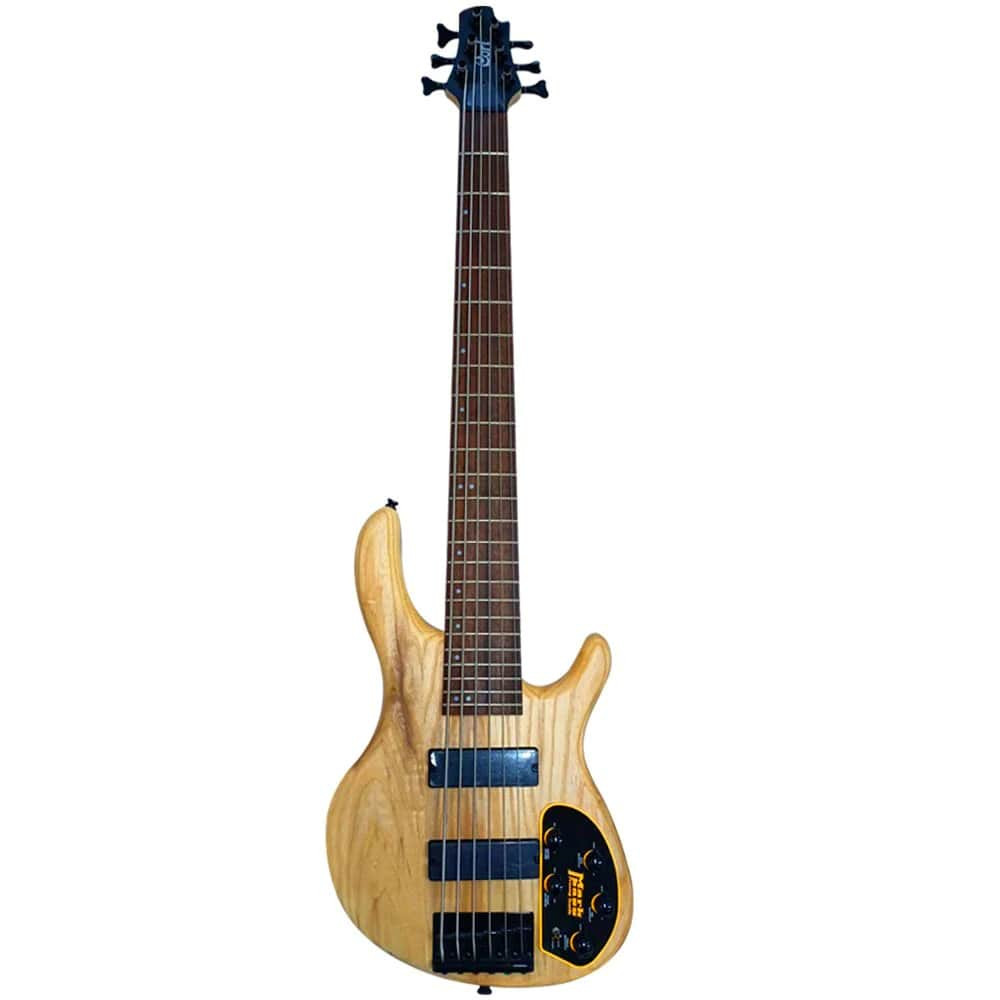 Cort Action DLX VI AS OPN Action Series Open Pore Natural Electric Bass Guitar