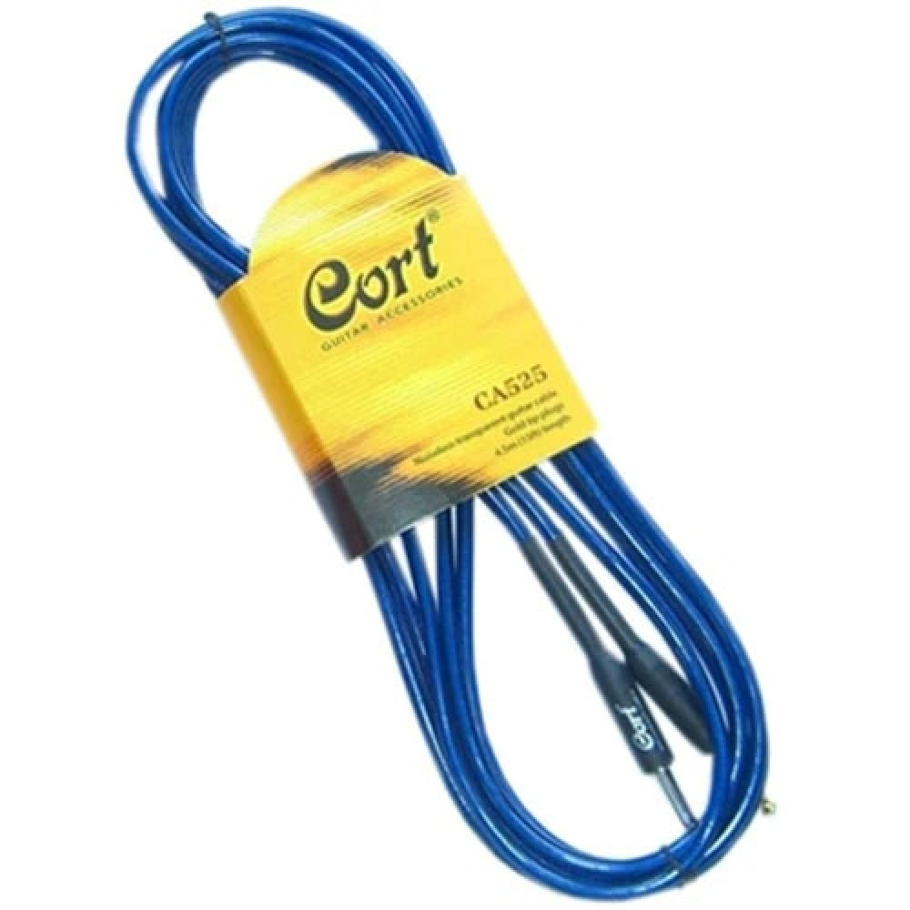 Cort CA525 Blue 15 Ft Guitar Cable