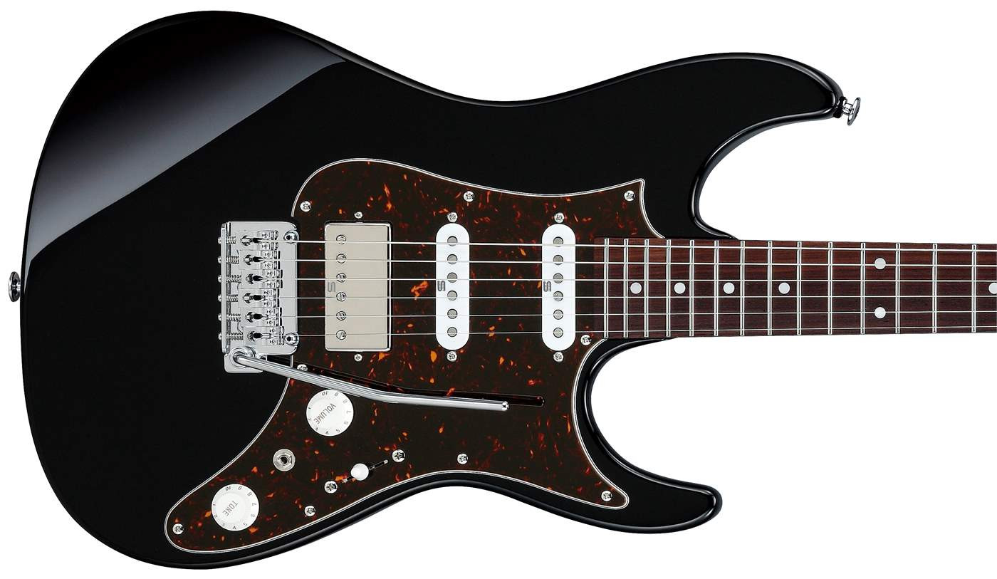 Ibanez AZ2204B-BK Prestige Series Black with Case Electric Guitar