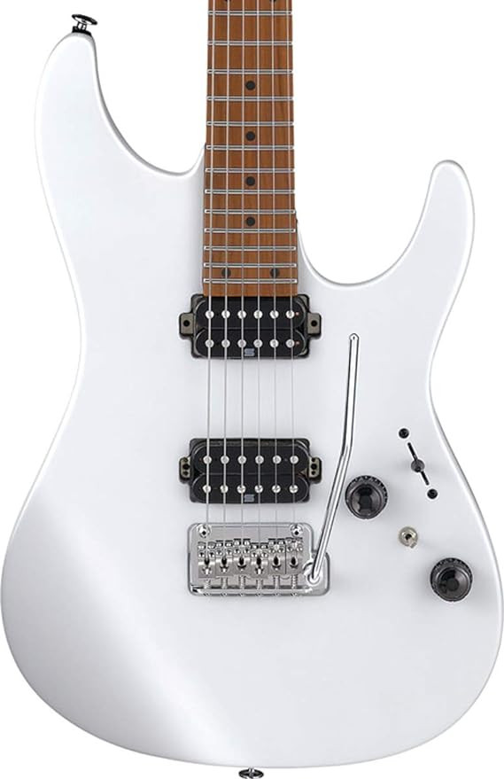 Ibanez AZ2402-PWF Prestige Series Pearl White Flat with Case Electric Guitar