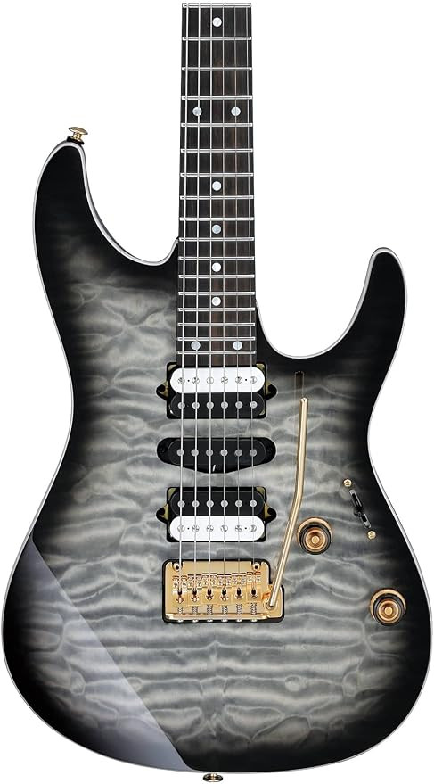 Ibanez Premium AZ47P1QM-BIB Black Ice Burst with Bag Electric Guitar