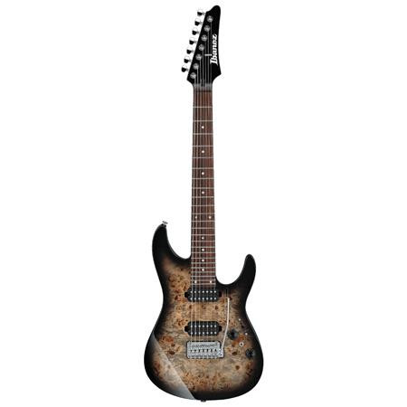 Ibanez Premium AZ427P1PB-CKB 7-string Charcoal Black Burst with Bag Black Electric Guitar