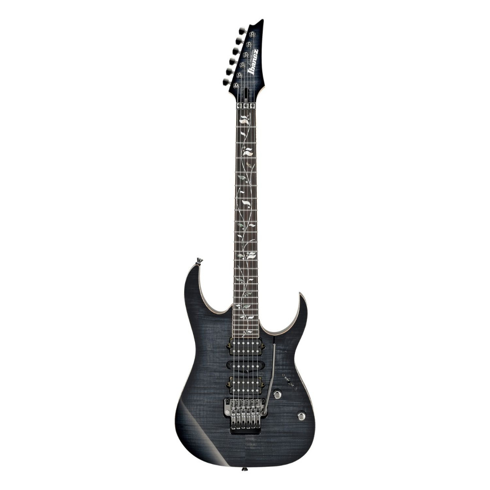 Ibanez RG8570Z-BRE Prestige Series J.Custom 6-String with Case in Black Rutile with Case Electric Guitar