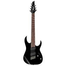Ibanez RGMS7-BK RG Standard Multi Scale 7 String Black Electric Guitar
