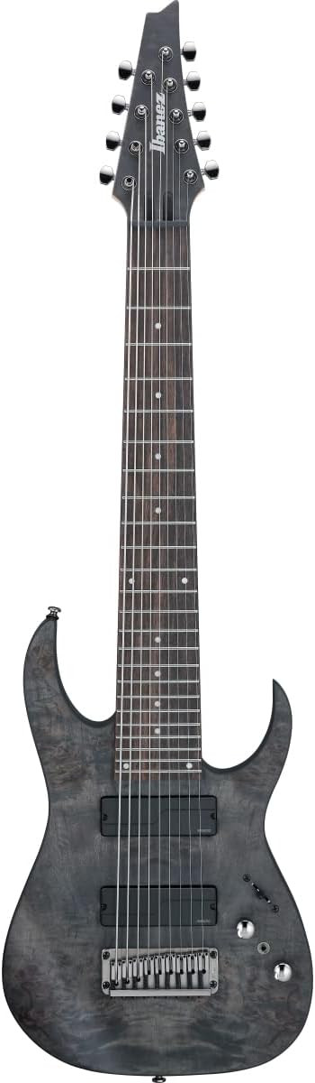 Ibanez RG9PB-TGF RG Axe Design Lab 9 Strings Transparent Gray Flat with Gig Bag Electric Guitar