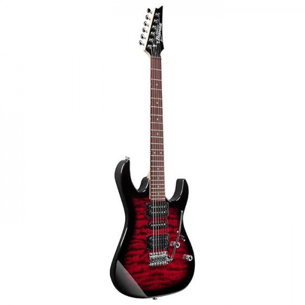 Ibanez GRX70QA-TRB RG Gio Series 6-String Transparent Red Burst Electric Guitar
