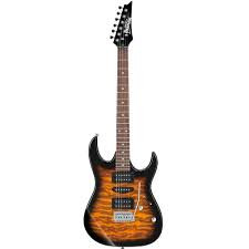 Ibanez GRX70QA-SB Gio 6 Strings in Sunburst with Gig Bag Electric Guitar