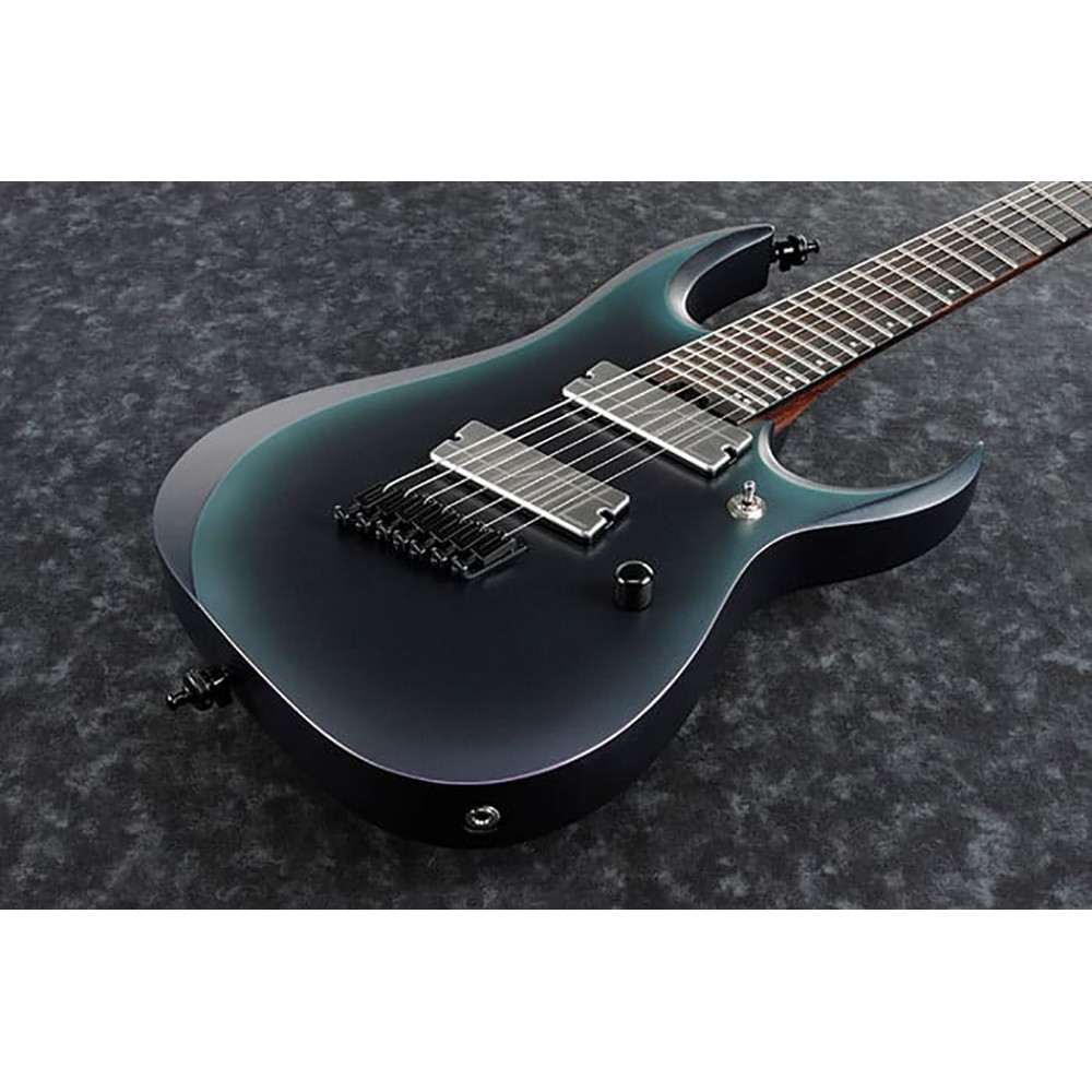 Ibanez RGD71ALMS-BAM Axiom Label Series Multi-Scale 7-String Black Aurora Burst Matte Electric Guitar