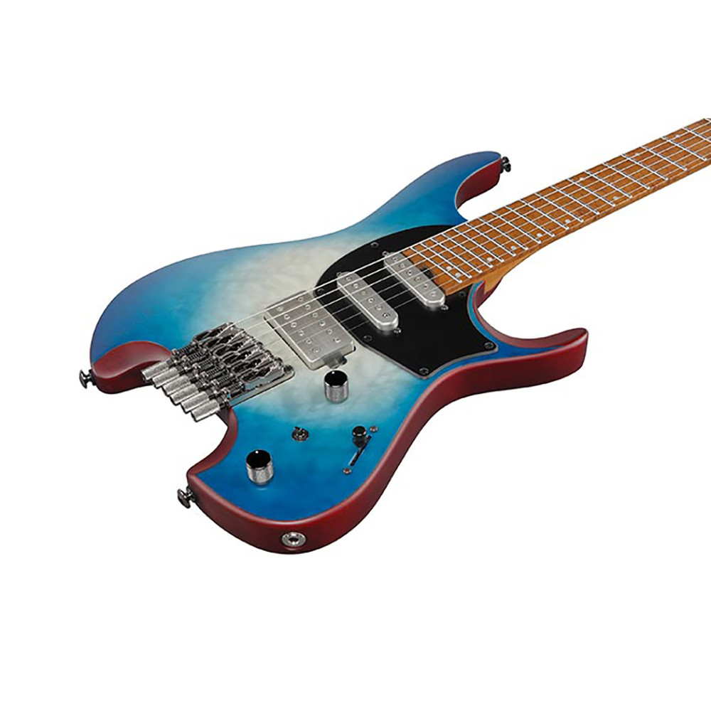 Ibanez QX54QM-BSM Q Series Headless Blue Sphere Burst Matte with Gig Bag Electric Guitar