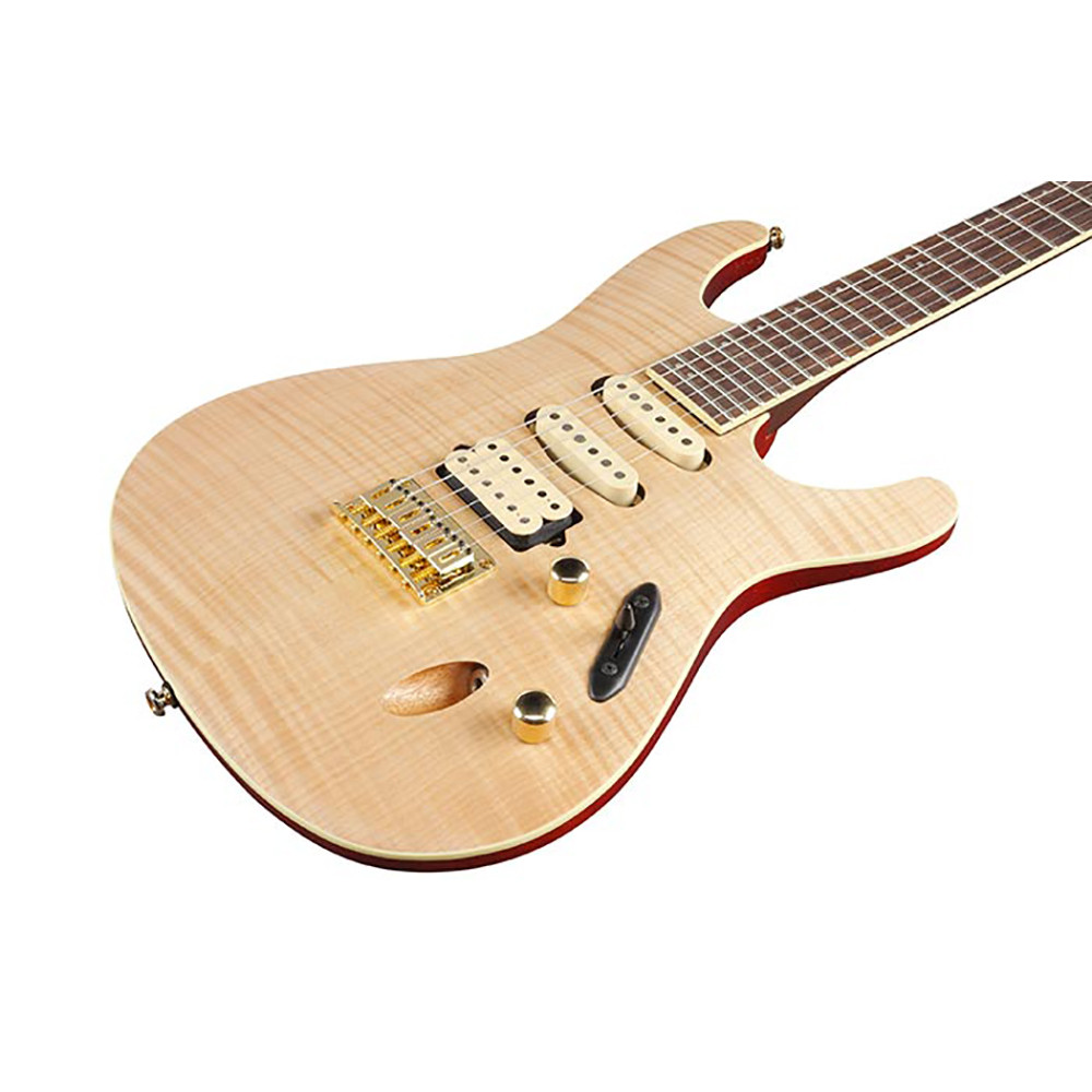 Ibanez SEW761FM-NTF Nat S Standard Series 6 Strings in Natural Flat with Gig Bag Electric Guitar