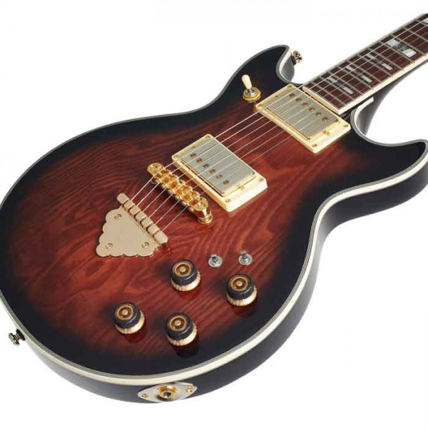 Ibanez AR325QA-DBS AR Standard 6 Strings in Dark Brown Sunburst with Gig Bag Electric Guitar