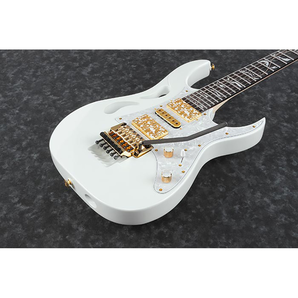 Ibanez PIA3761-SLW 6 String RH Steve Vai Signature Stallion White with Case Electric Guitar