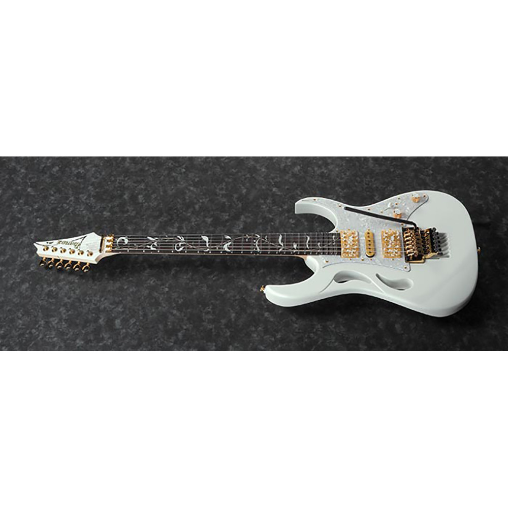 Ibanez PIA3761-SLW 6 String RH Steve Vai Signature Stallion White with Case Electric Guitar