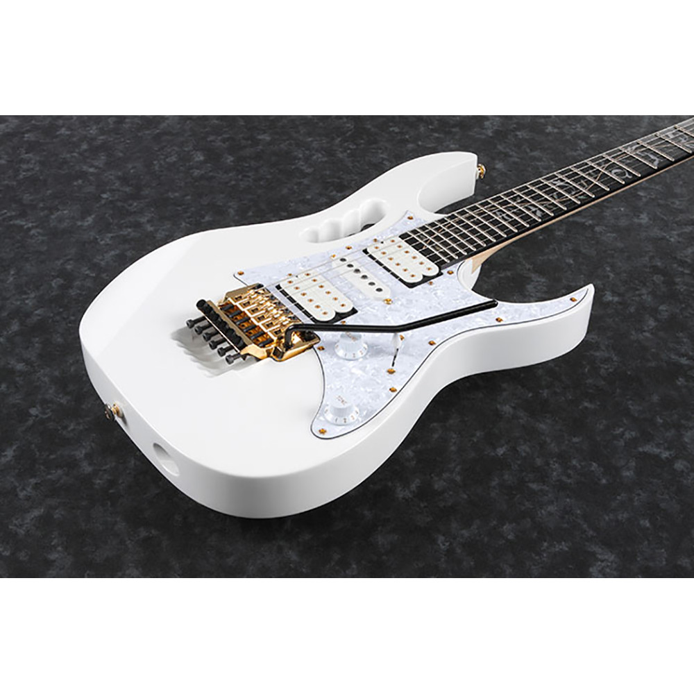 Ibanez JEM7VP-WH Steve Vai Signature White with Case Electric Guitar