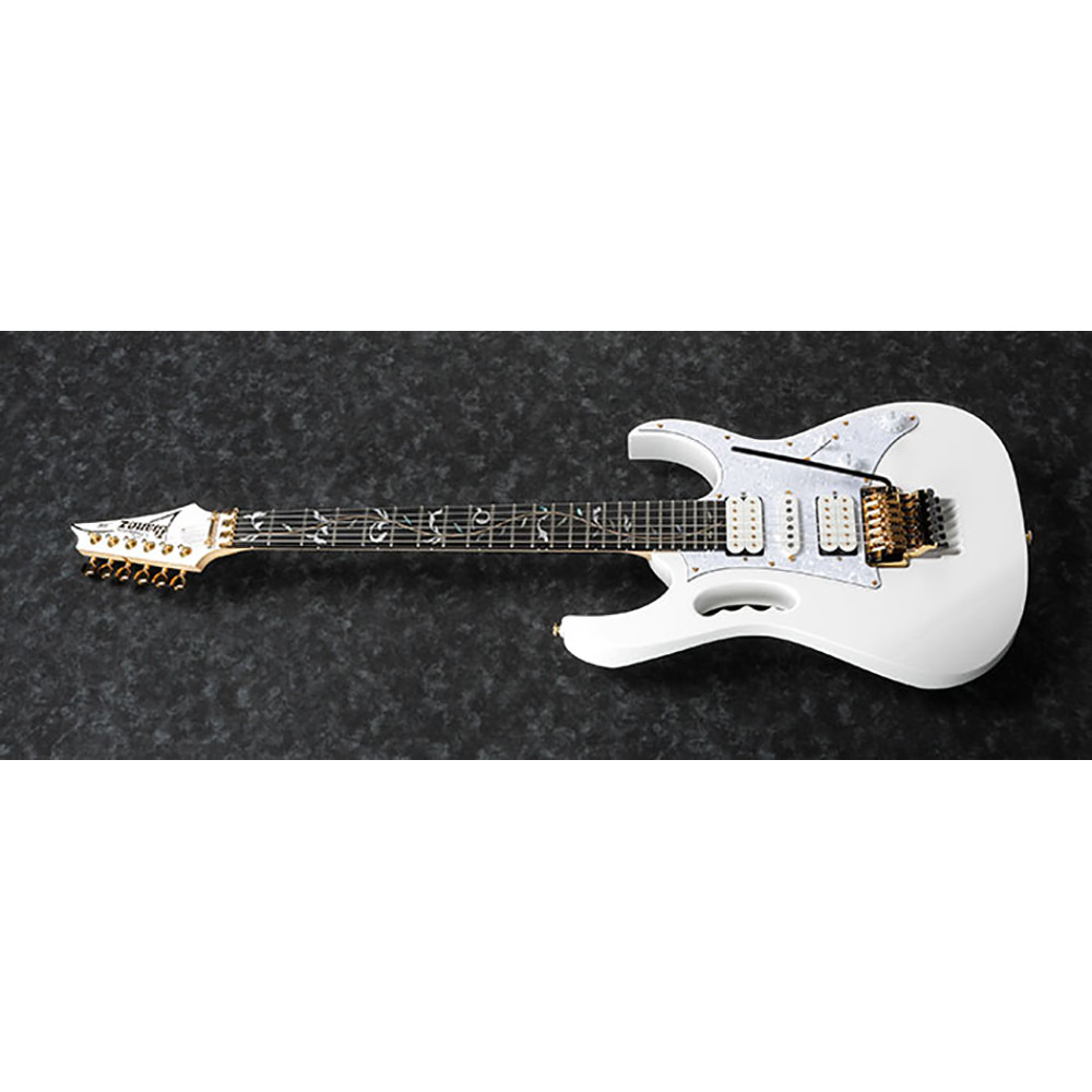 Ibanez JEM7VP-WH Steve Vai Signature White with Case Electric Guitar