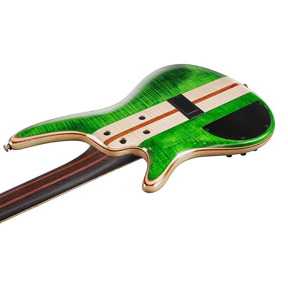 Ibanez SR5FMDX-EGL Premium Series 5 String Emerald Green Low Gloss with Gig Bag Bass Guitar